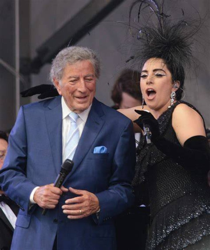 Lady Gaga performs with Tony Bennett during her 'JAZZ & PIANO' residency at Park Theater at Park MGM on January 20, 2019 in Las Vegas, Nevada